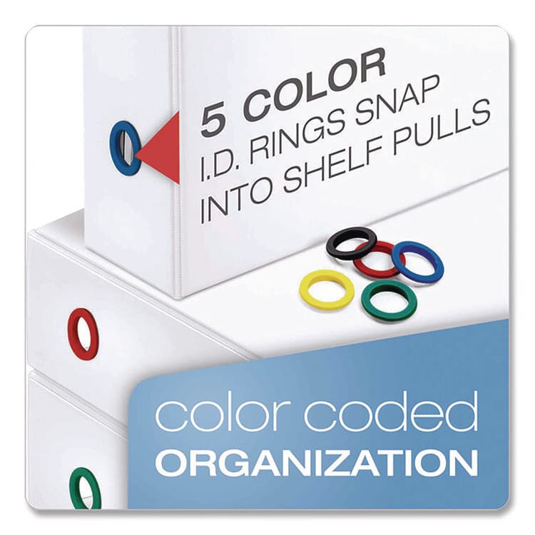 CARDINAL BRANDS . FreeStand Easy Open Locking Slant-D Ring Binder, 3 Rings, 3" Capacity, 11 x 8.5, White (CRD43130) thumbnail 3