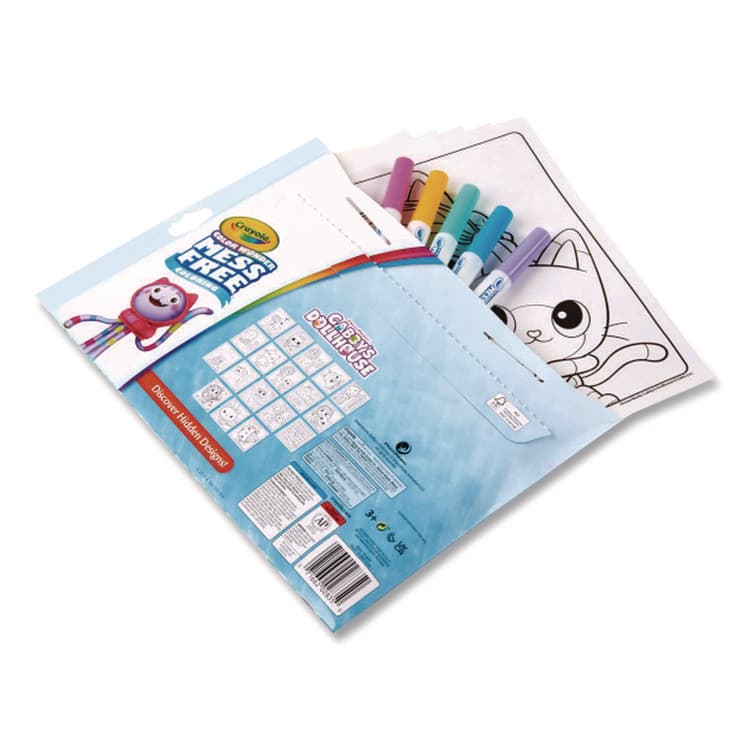BINNEY & SMITH / CRAYOLA Gabby's Dollhouse Color Wonder Kit, Includes Five Markers, Ages 3 and Up, 18 Pages (CYO752835) thumbnail 4