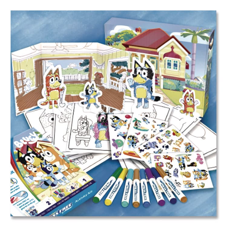BINNEY & SMITH / CRAYOLA Bluey Color Wonder Activity Kit, Includes Eight Markers, Ages 3 and Up, 10 x 8 Sheets, 27 Pages (CYO757161) thumbnail 4