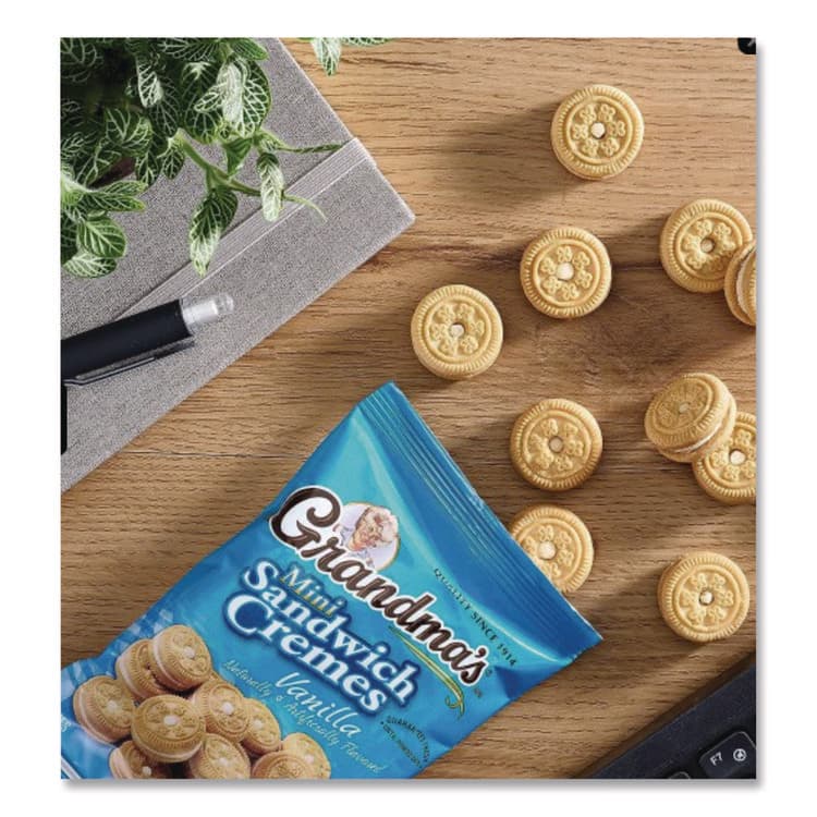 FRITO-LAY, . Mini Vanilla Creme Sandwich Cookies, 2.12 oz Packet, 60/Carton (GRMFRI45096) thumbnail 3