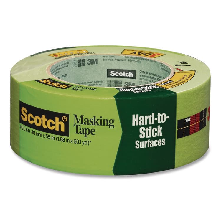 3M/COMMERCIAL TAPE DIV. Green Masking Tape, 3" Core, 1.88 x 60 yds (MMM206048ABK)