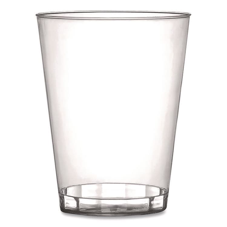 FINELINE Plastic Tumblers, 8 oz, Clear, 20/Bag, 25 Bags/Carton (SVV408)