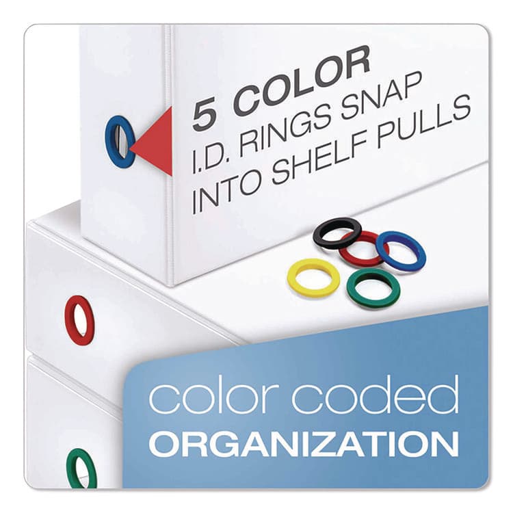 CARDINAL BRANDS . FreeStand Easy Open Locking Slant-D Ring Binder, 3 Rings, 5" Capacity, 11 x 8.5, White (CRD43150) thumbnail 3