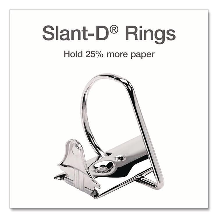 CARDINAL BRANDS . XtraLife ClearVue Non-Stick Slant-D Ring Binder, 3 Rings, 4" Capacity, 11 x 8.5, White (CRD26340) thumbnail 4