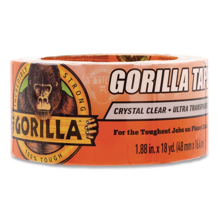 GORILLA GLUE COMPANY Crystal Clear Tape, 3" Core, 1.88" x 18 yds (GOR6060002)