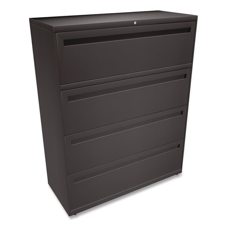 HON COMPANY Brigade 700 Series Lateral File, 4 Legal/Letter-Size File Drawers, Charcoal, 42 x 18 x 52.5 (CS1HON794LS) thumbnail 3
