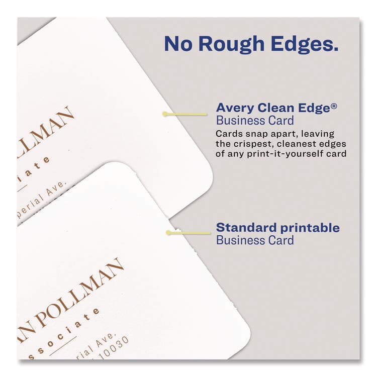 AVERY PRODUCTS CORPORATION Clean Edge Square Cards, Inkjet, 2.5 x 2.5, 9 Cards/Sheet, 20 Sheets/Pack (AVE35702) thumbnail 4