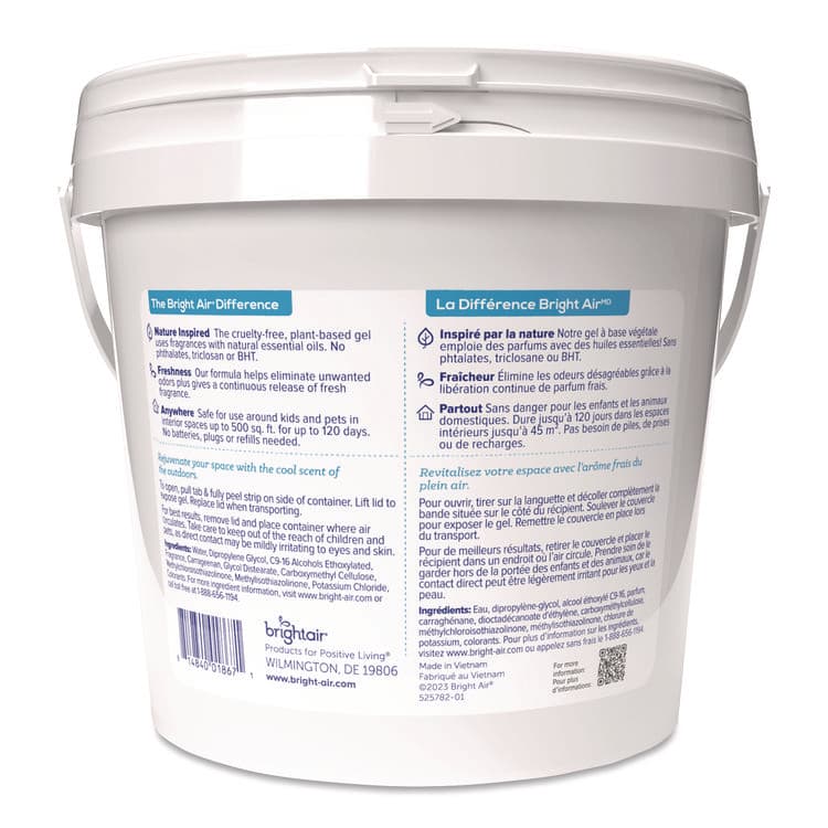 BRIGHT AIR Super Odor Eliminator Gel for Large Spaces, Cool and Clean, 64 oz Tub (BRI901129) thumbnail 2