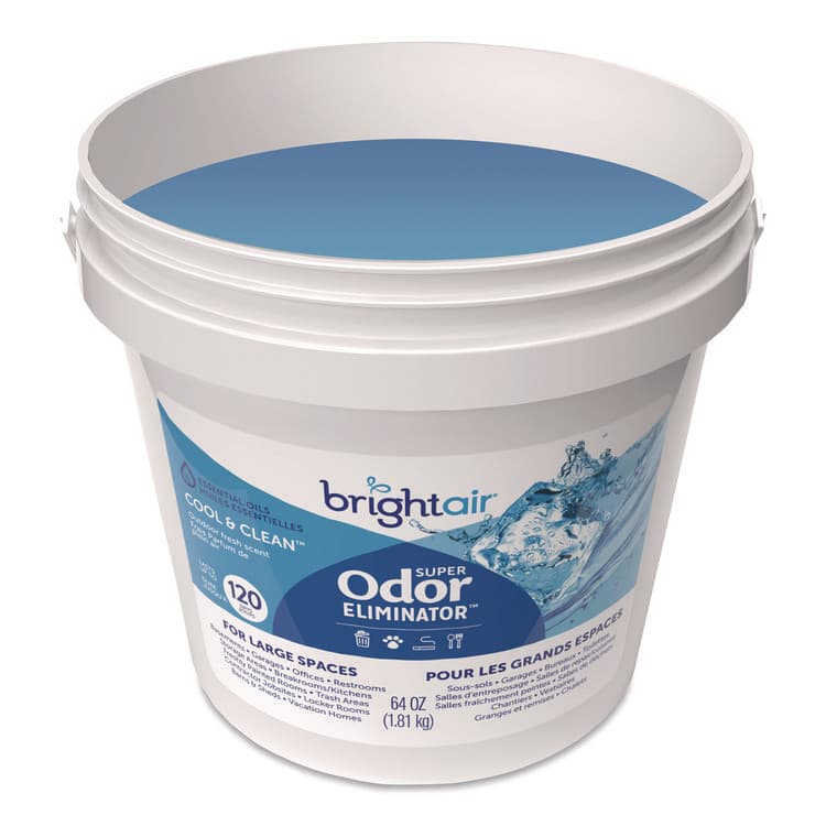 BRIGHT AIR Super Odor Eliminator Gel for Large Spaces, Cool and Clean, 64 oz Tub (BRI901129) thumbnail 3