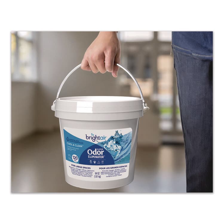 BRIGHT AIR Super Odor Eliminator Gel for Large Spaces, Cool and Clean, 64 oz Tub (BRI901129) thumbnail 4