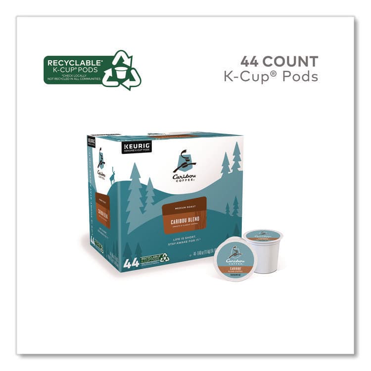 KEURIG DR PEPPER Caribou Blend Coffee K-Cups, 0.4 oz, 44/Box (CCF2124056) thumbnail 2