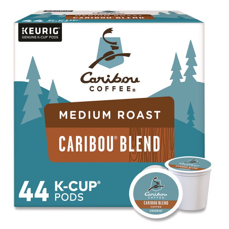 KEURIG DR PEPPER Caribou Blend Coffee K-Cups, 0.4 oz, 44/Box (CCF2124056)