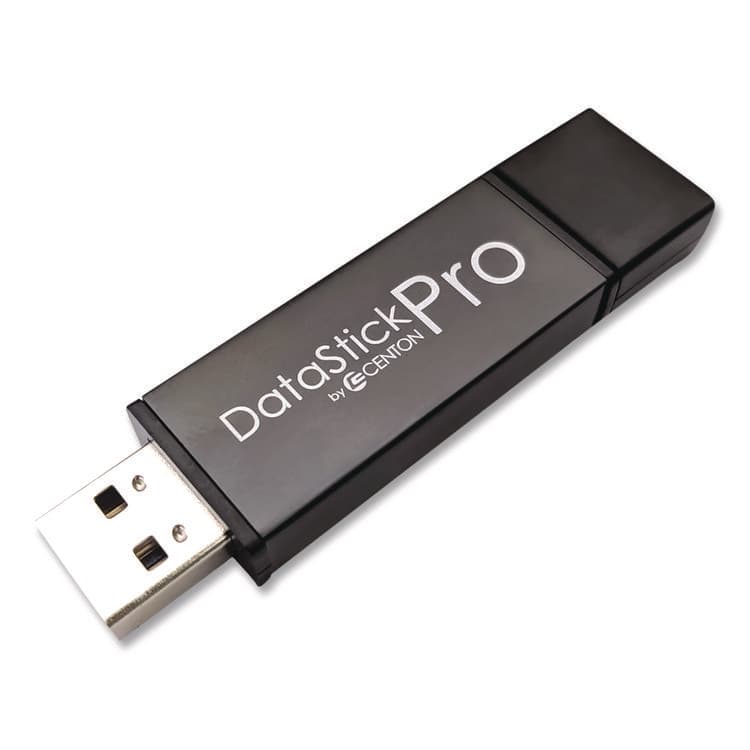 CENTON ELECTRONICS . DataStick Pro USB 2.0 Type A Flash Drive, 8 GB, Gray, 10/Pack (CEL100079) thumbnail 2