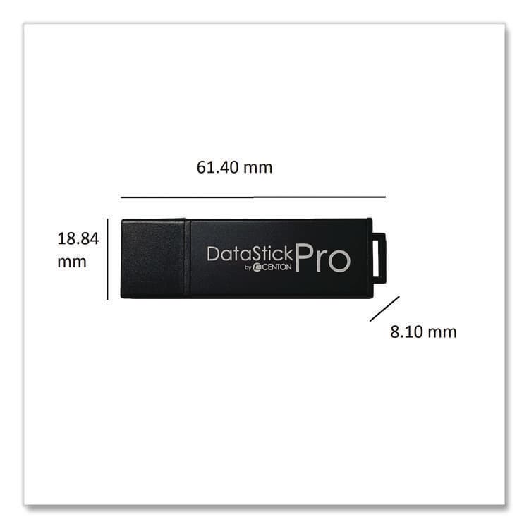 CENTON ELECTRONICS . DataStick Pro USB 3.2 Type A Flash Drive, 32 GB, Black (CEL388754) thumbnail 4