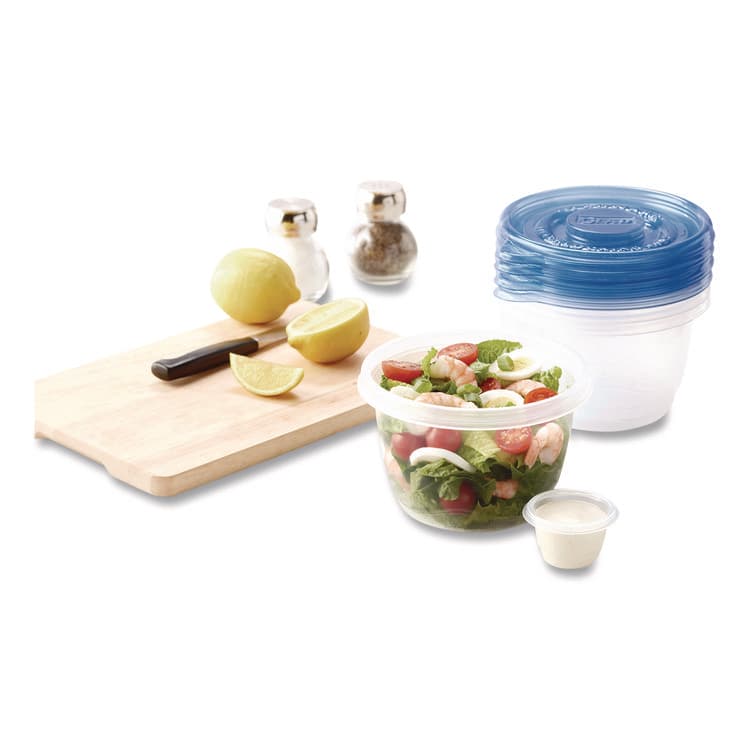 CLOROX SALES CO. To Go Lunch Containers, 2 Compartments, 32 oz, Plastic, 4/Pack (CLO134347) thumbnail 3