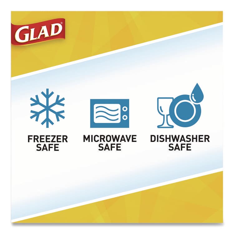 CLOROX SALES CO. To Go Lunch Containers, 2 Compartments, 32 oz, Plastic, 4/Pack (CLO134347) thumbnail 4