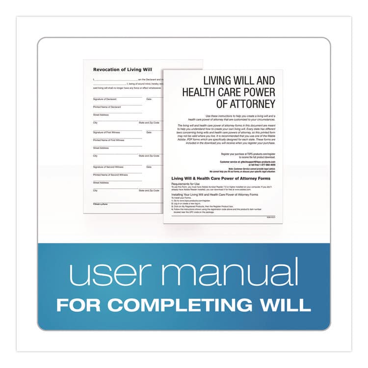 CARDINAL BRANDS . Living Will and Healthcare POA Form Kit with Instructions and Digital Download, 8.5 x 11, Unlimited Number of Forms (ABFK306) thumbnail 3