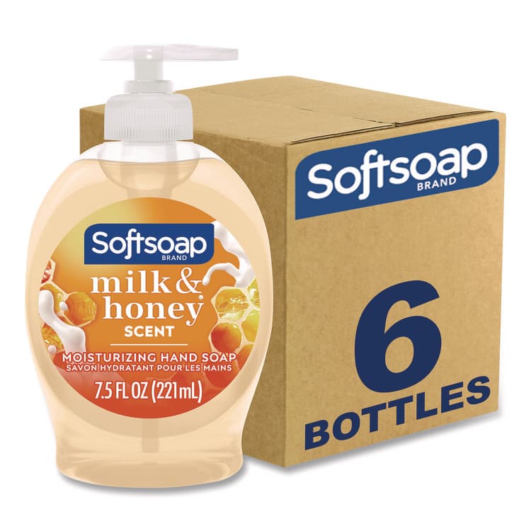 COLGATE PALMOLIVE, IPD. Liquid Hand Soap Pumps, Milk and Honey Scent, 7.5 oz, 6/Carton (CPCUS04965ACT)
