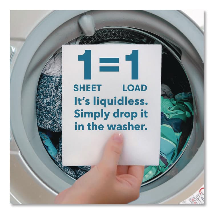 EARTH FRIENDLY PRODUCTS Liquidless Laundry Detergent Sheets, Magnolia and Lily, 6.17 oz Box, 50 Sheets (EOP953610) thumbnail 2