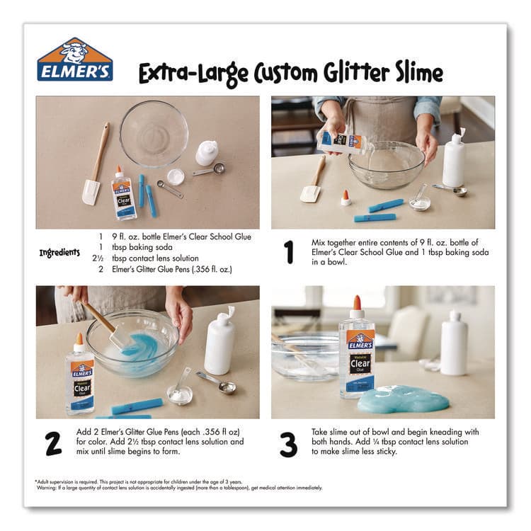 ELMER'S PRODUCTS, . School Glue, 9 oz, Dries Clear (EPIE309) thumbnail 2