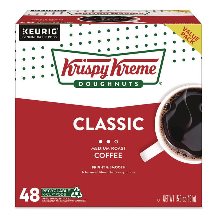 KEURIG DR PEPPER Classic Coffee K-Cups, Medium Roast, 0.33 oz, 48/Box (KEU24306975) thumbnail 4