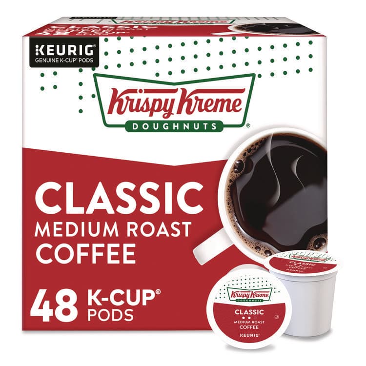 KEURIG DR PEPPER Classic Coffee K-Cups, Medium Roast, 0.33 oz, 48/Box (KEU24306975)