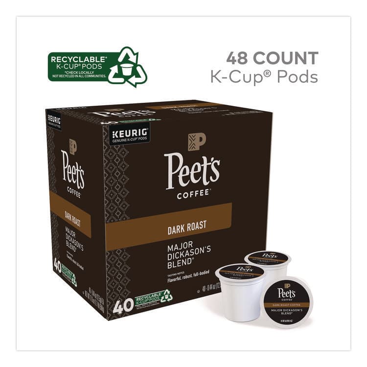 KEURIG DR PEPPER Major Dickason's Blend K-Cups, 0.44 oz, 40/Box (KEU24306979) thumbnail 2