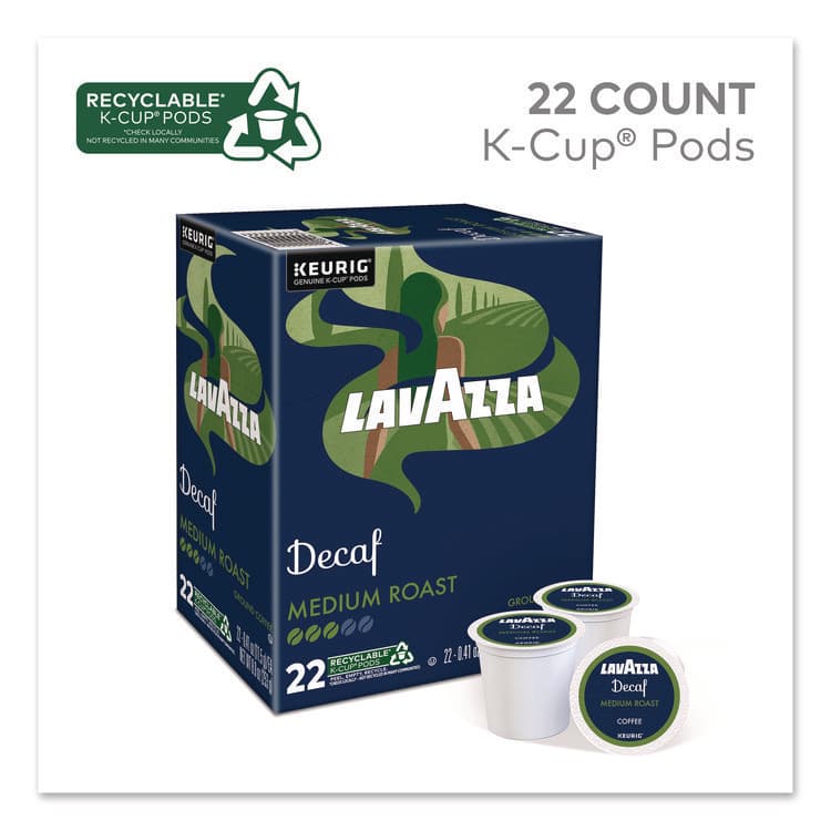 LAVAZZA Lavazza Classico Coffee K-Cups, Decaf, 0.41 oz, 22/Box (LAV5000375720) thumbnail 2