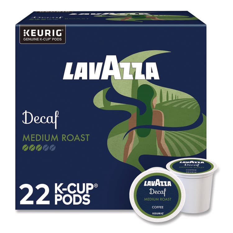 LAVAZZA Lavazza Classico Coffee K-Cups, Decaf, 0.41 oz, 22/Box (LAV5000375720)