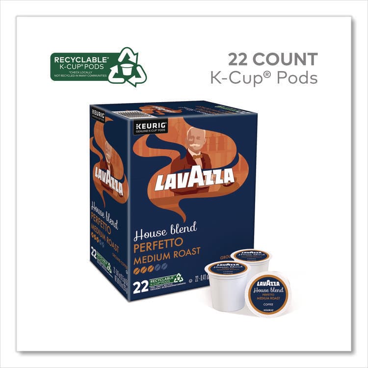 LAVAZZA Perfetto Coffee K-Cups, House Blend, 0.41 oz, 22/Box (LAV5000382580) thumbnail 2
