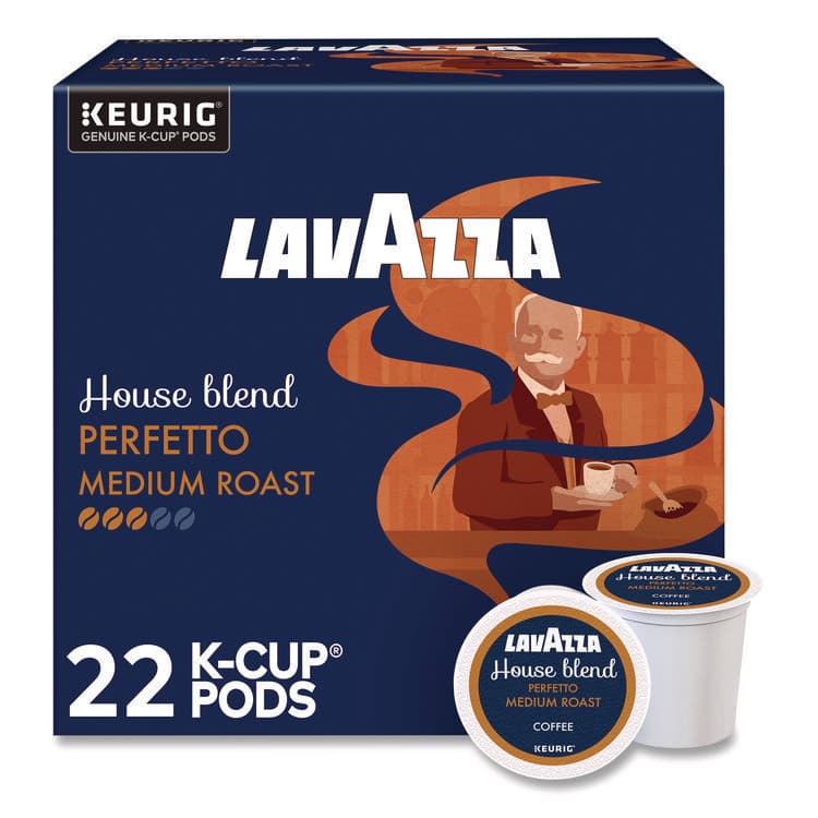 LAVAZZA Perfetto Coffee K-Cups, House Blend, 0.41 oz, 22/Box (LAV5000382580)