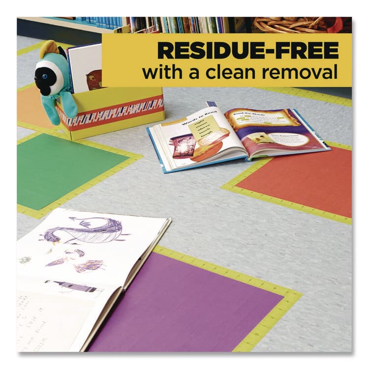 3M/COMMERCIAL TAPE DIV. Expressions Masking Tape, 3" Core, 0.94" x 20 yds, Yellow (MMM3437PYL) thumbnail 3