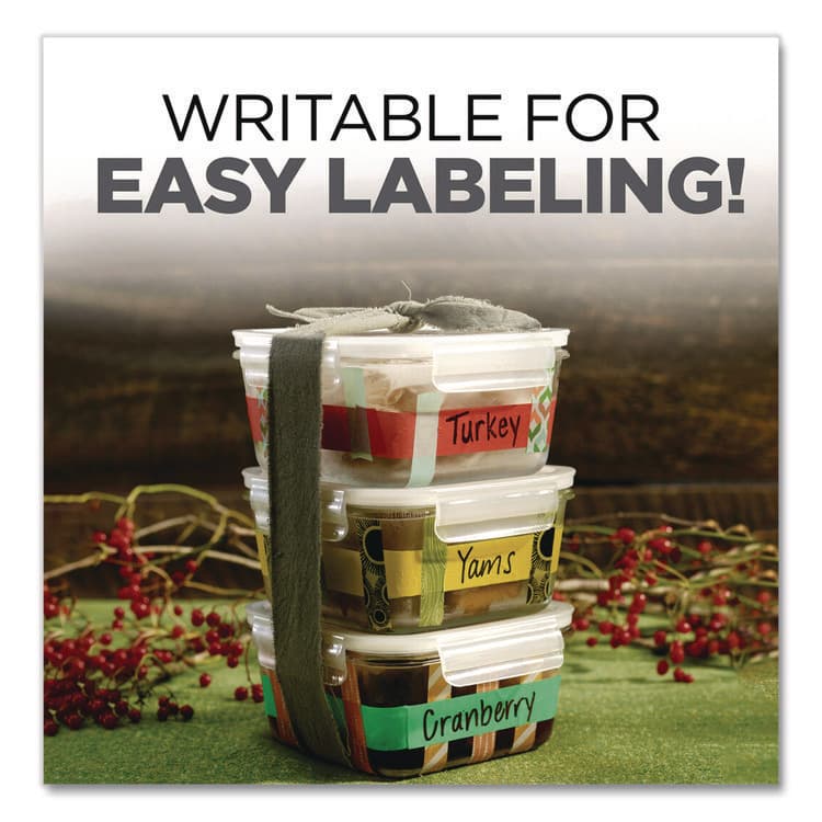 3M/COMMERCIAL TAPE DIV. Expressions Masking Tape, 3" Core, 0.94" x 20 yds, Yellow (MMM3437PYL) thumbnail 4