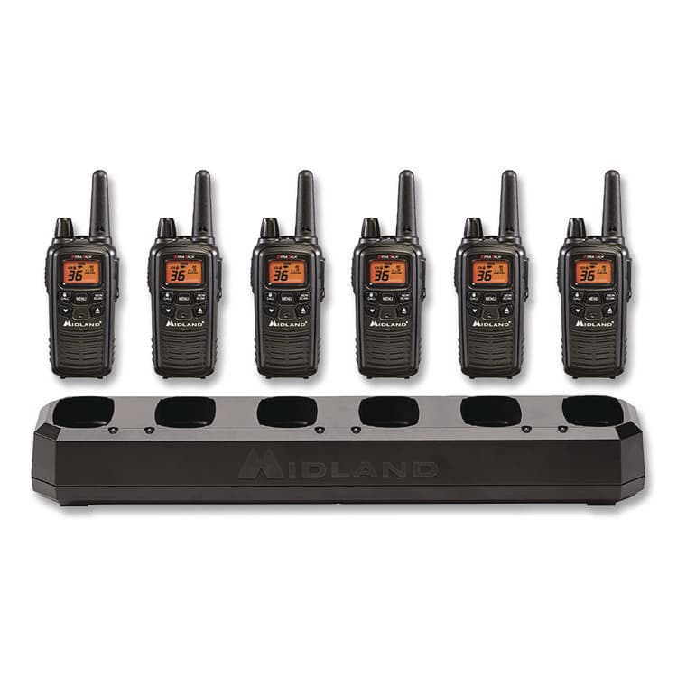 MIDLAND RADIO Biztalk Two-Way Business Radio Bundle, 6 Radios, 36 Channels (MROLXT600BBX6)
