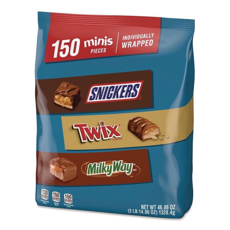 MARS, . Minis Variety Pack, Assorted, 46.86 oz Bag, 150 Pieces (MRSMMM59799) thumbnail 2