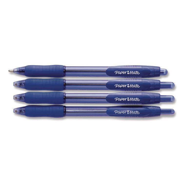 SANFORD Profile Ballpoint Pen, Retractable, Bold 1.4 mm, Blue Ink, Translucent Blue Barrel, 4/Pack (PAP196066689472) thumbnail 3