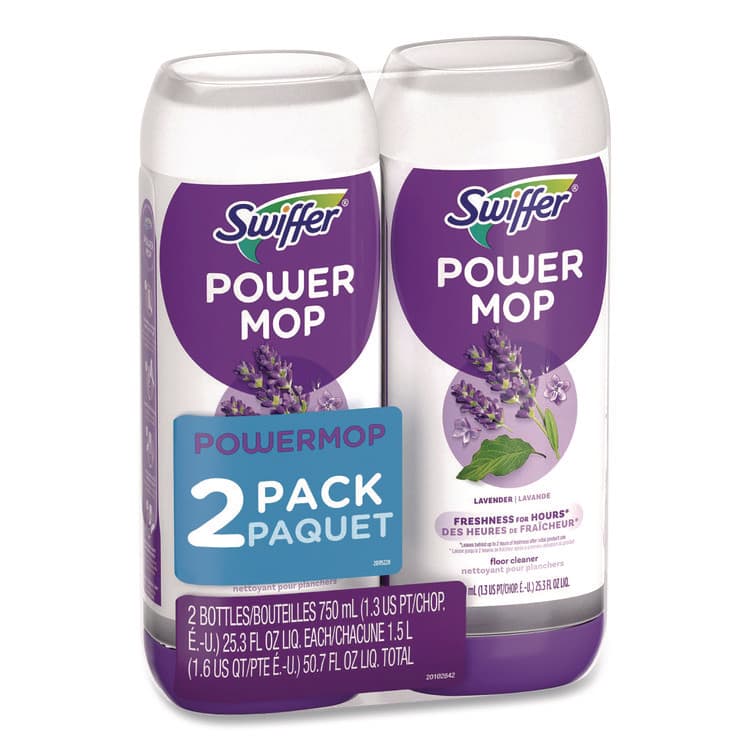 PROCTER & GAMBLE PowerMop Refill Cleaning Solution, Lavender Scent, 25.3 oz Refill Bottle, 2/Pack (PGC08423)