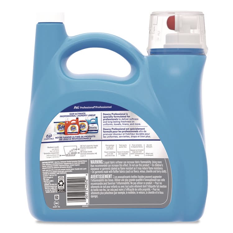 PROCTER & GAMBLE Commercial Liquid Fabric Softener, 140 oz Plastic Bottle with Dispensing Tap (PGC14052) thumbnail 2