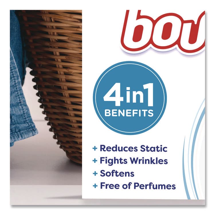 PROCTER & GAMBLE free and gentle Dryer Sheets, Fragrance-Free, 240/Box (PGC24684BX) thumbnail 3