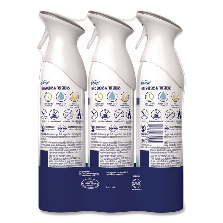 PROCTER & GAMBLE AIR, Heavy-Duty Crisp Clean, 8.8 oz Aerosol Spray, 3/Pack (PGC74601) thumbnail 2