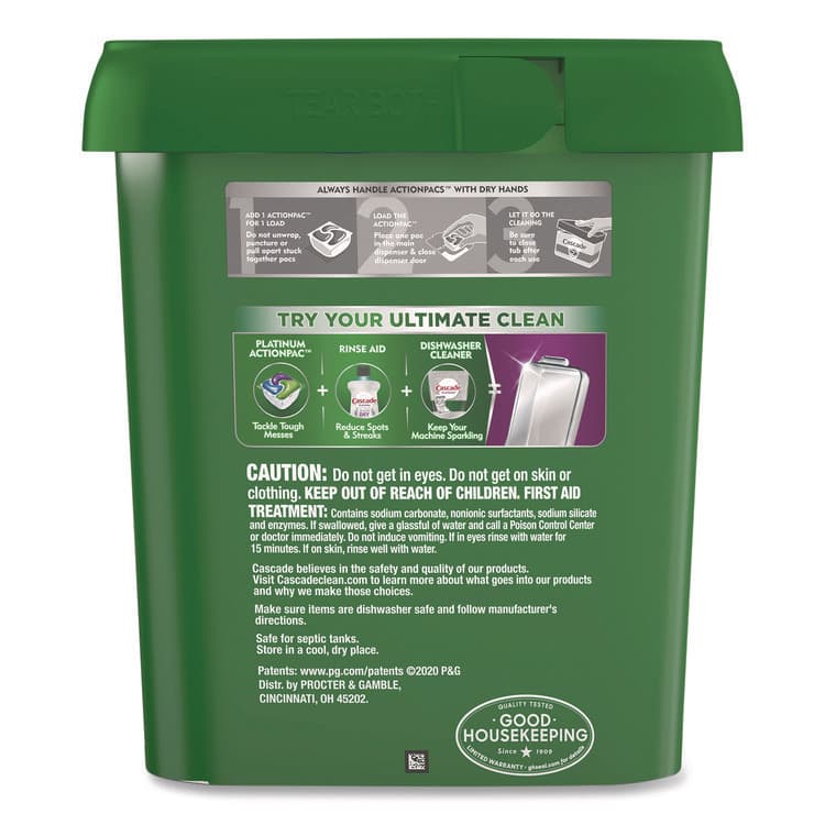 PROCTER & GAMBLE Action Pacs, Fresh Scent, 40.9 oz Tub, 78/Pack (PGC97722) thumbnail 2