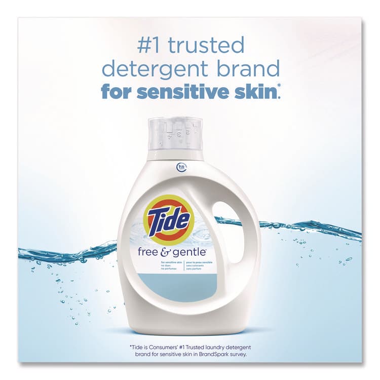 PROCTER & GAMBLE Free and Gentle Liquid Laundry Detergent, 64 Loads, 84 oz Bottle (PGC1389041828) thumbnail 2