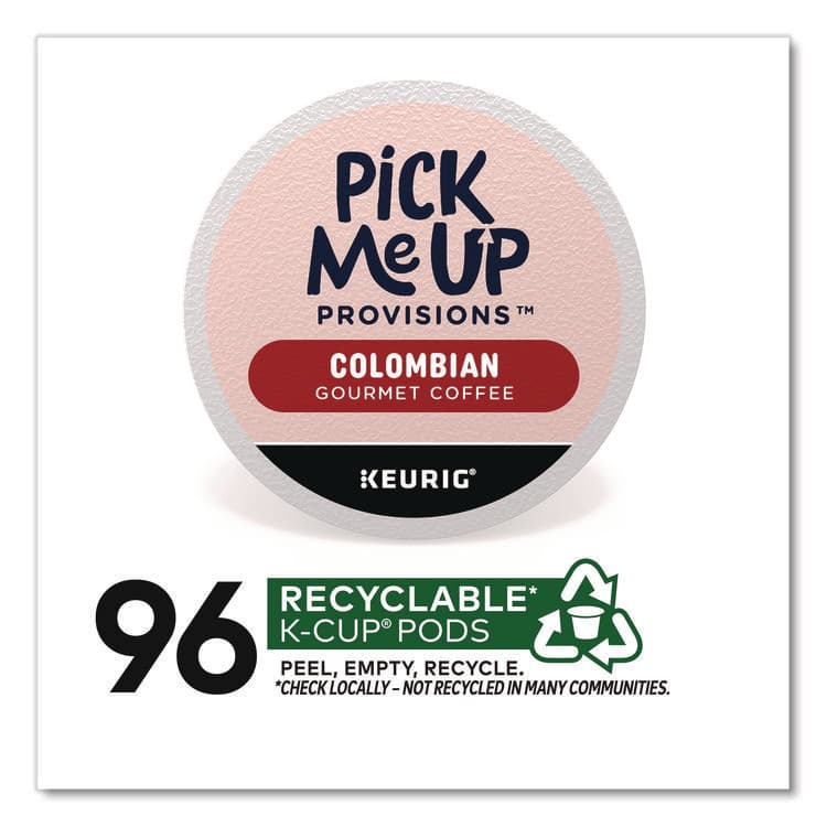 PICK ME UP PROVISIONS Colombian Coffee K-Cups, 24/Box, 96/Carton (PIE52969CT) thumbnail 2