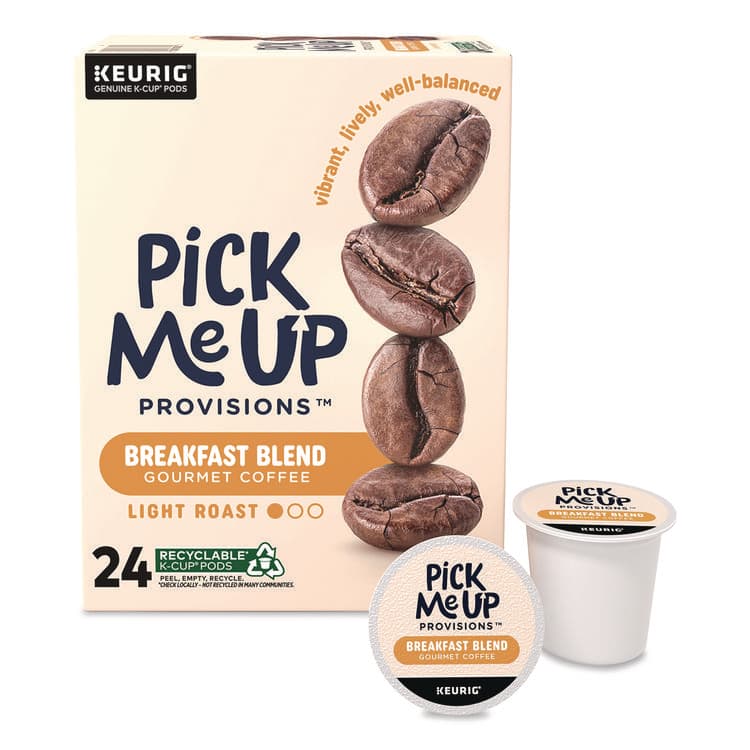PICK ME UP PROVISIONS Breakfast Blend Coffee K-Cups, 24/Box (PIE5000381024)