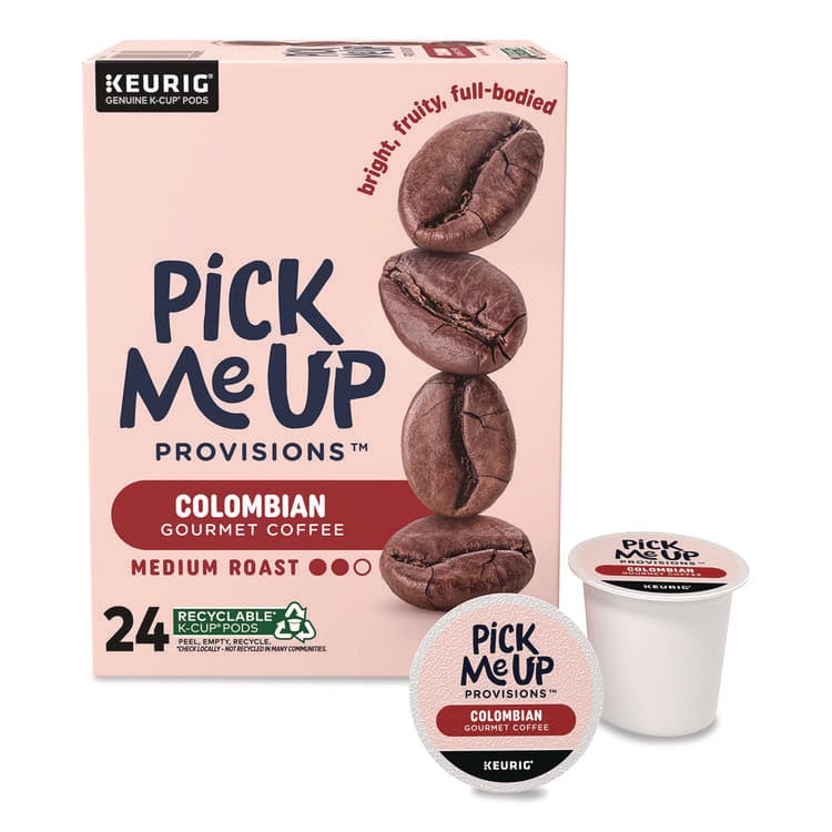 PICK ME UP PROVISIONS Colombian Coffee K-Cups, 24/Box (PIE5000381025)