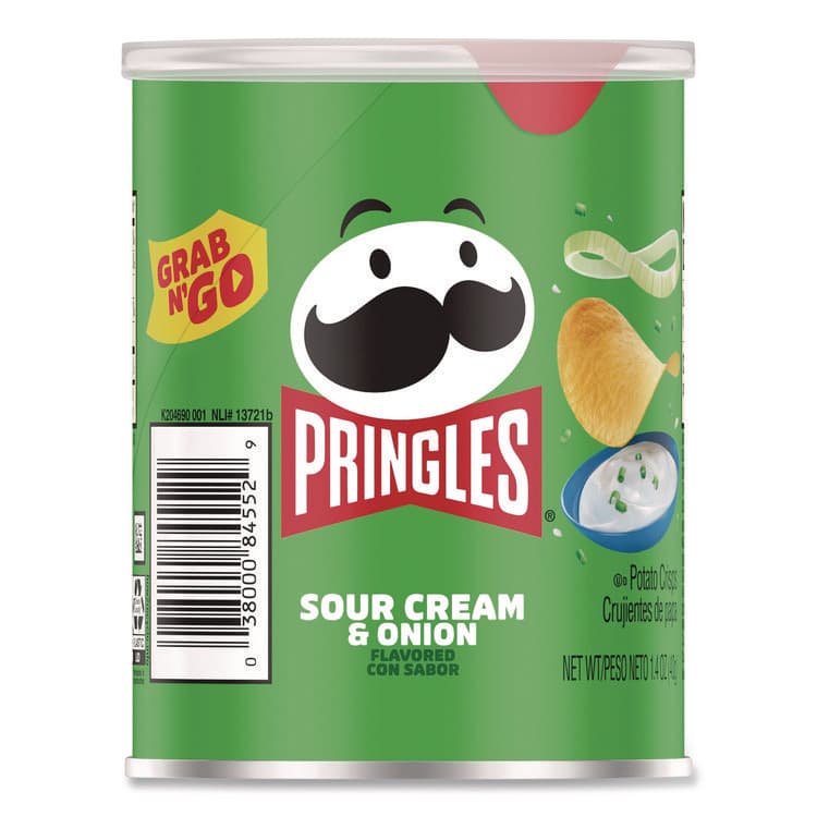 KELLOGG'S Grab and Go sour Cream and Onion Crisps, 1.4 oz Cans, 12/Box (PRGKEE16673) thumbnail 2
