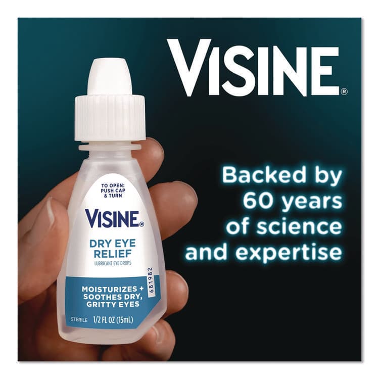 JOHNSON & JOHNSON Dry Eye Relief Lubricant Eye Drops, 15 mL Bottle, 2/Box (SCJ49374) thumbnail 2