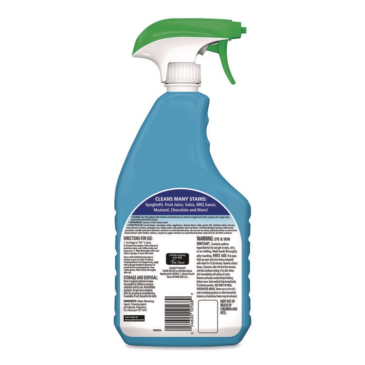 SC JOHNSON MAX All-Purpose Cleaner with Bleach, Fresh Scent, 32 oz Spray Bottle (SJN308685EA) thumbnail 2