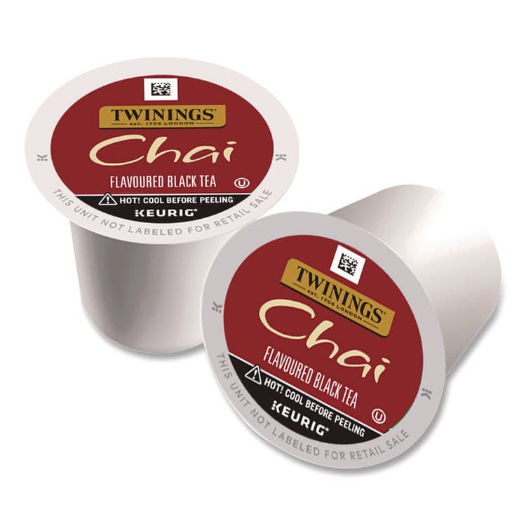 KEURIG DR PEPPER Tea K-Cups, Chai, 0.12 oz, 24/Box (TWGTNA09954) thumbnail 3