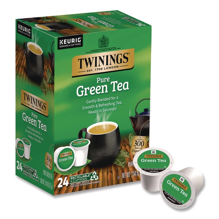 KEURIG DR PEPPER Tea K-Cups, Green Tea, 0.11 oz, 24/Box (TWGTNA85788) thumbnail 4